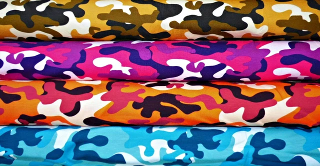 Tessuti jersey ♥ pacchetto tessuto ♥ stretchjersey ♥ mimetico ♥ motivo mimetico