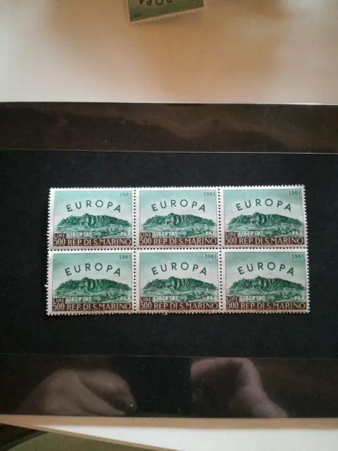 Europa 1961 bloc de 6  san MARIN 523   Neuf ** sans charniere  cote 240 euros