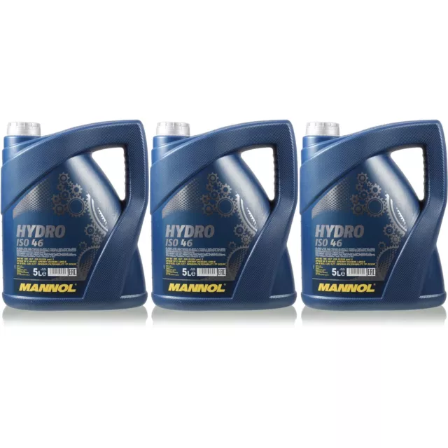 15L Originale MANNOL Hydro Iso 46 Idraulico Olio Liquido MN2102-5