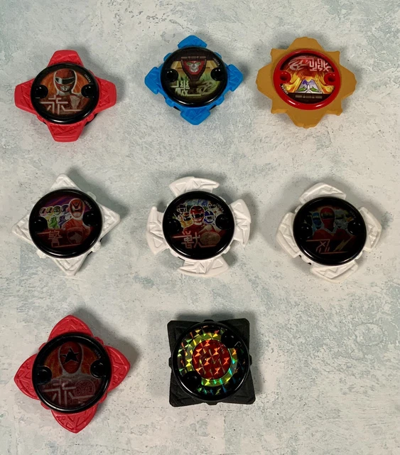 8X POWER RANGERS Ninja Steel DX Battle Morpher Foam Power Star Discs ...