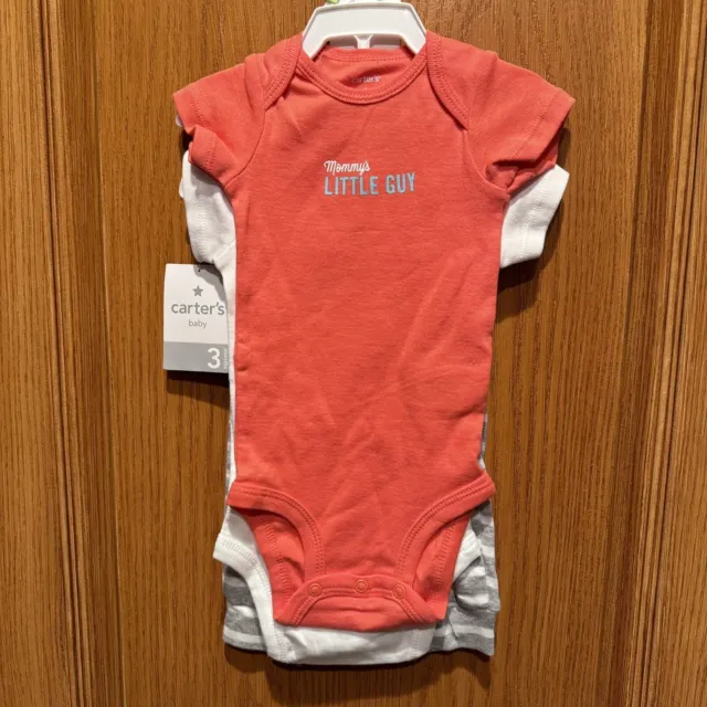 New Carter's Little Layette Baby Boys 3 Month Infants 3-Piece Set