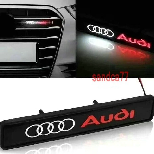 AUDI ILLUMINATED FRONT Grill Decal Badge Emblem Logo Luminous Led Light