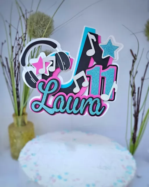 Personalisiert Cake topper, Kuchendeko TikTok Geburtstag Tortenfigur mit Namen