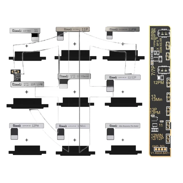 QIANLI AKKU TAG Flex Kabel iPhone 11/12/13/mini/Pro/Max Reparatur