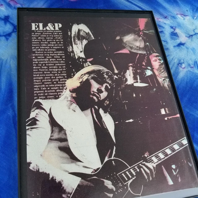 ☆ RARE Emerson Lake and Palmer Greg Lake On Guitar ☆ 1970s Vintage ☆
