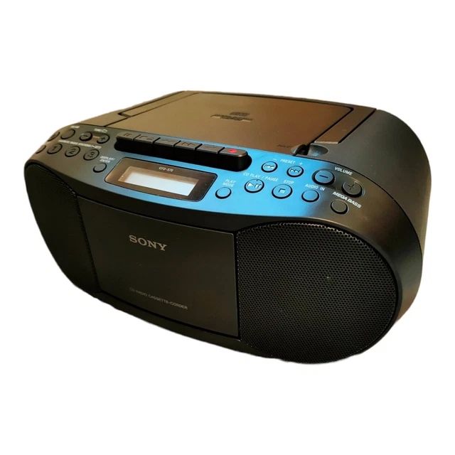 Cd Players Portable Vtg Sharp QT-CD77 Boombox Portable Stereo