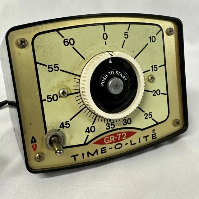 Time-O-Lite Vintage Professional Darkroom Photography Timer Model GR-72 Tested