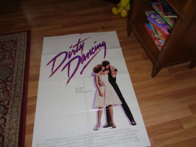 Dirty Dancing 1987 Patrick Swaze & Jennifer Gray Theatrical Movie Poster 27" X 4