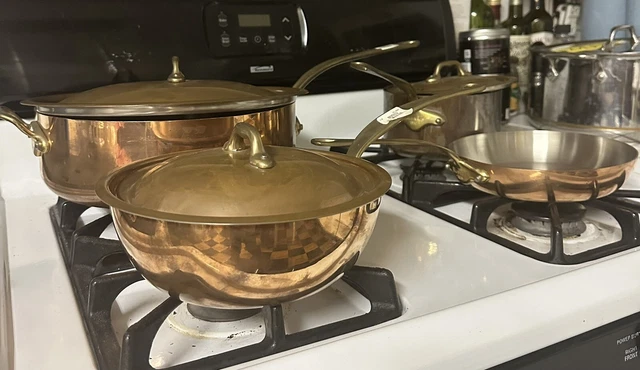 ✨ Mauviel 1830  7 piezas  M150 B  utensilios de cocina de cobre  NUNCA USADOS ️