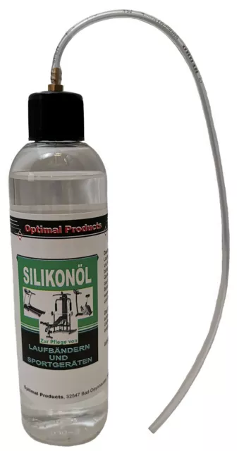 Silikonöl für Laufbänder + Sportgeräte 250ml + Schlauch