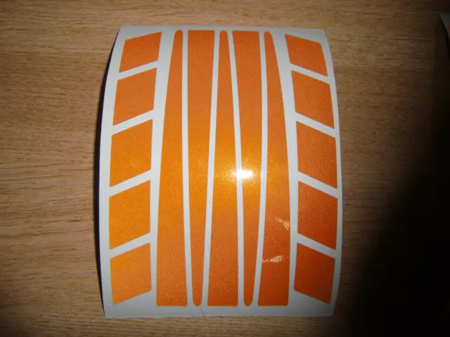 Hi-Viz Reflective Safety Stickers - Cycle / Bike / Motorcycle Helmet / fairing