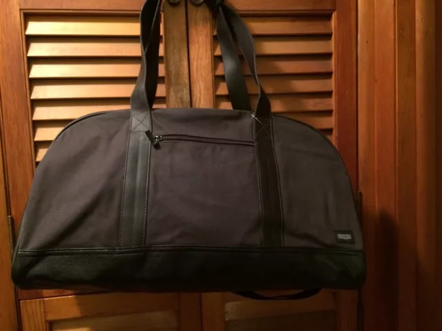 Rosin Canvas Duffle Travel Carry On Weekender Tote Bag 21"x10" x10" Brown-Purple