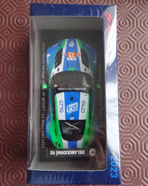 Miniature Aston Martin Vantage 24h Du Mans 2018 - échelle 1/43 Spark Minimax