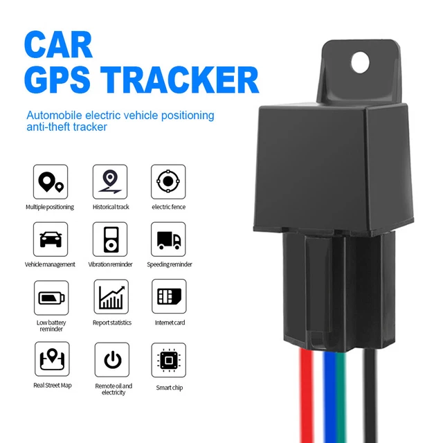 NEW CJ720 CAR Tracking Relay GPS Tracker Antitheft Real Time Device