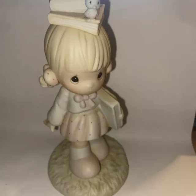 Precious Moments September Figurine 110086 Enesco Porcelain 1988 School