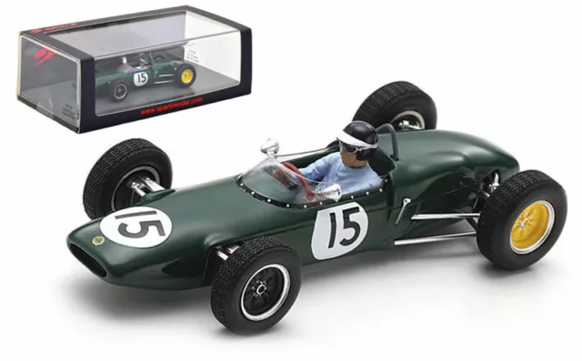 Spark S7118 Lotus 21 #15 3rd Dutch GP 1961 - Jim Clark 1/43 Scale