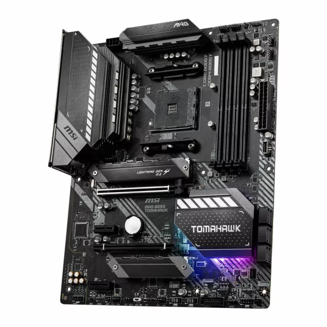 MSI MAG B550 TOMAHAWK Motherboard Socket AM4 4xDDR4 S-ATA 600 ATX HDMI DP USB-C 2