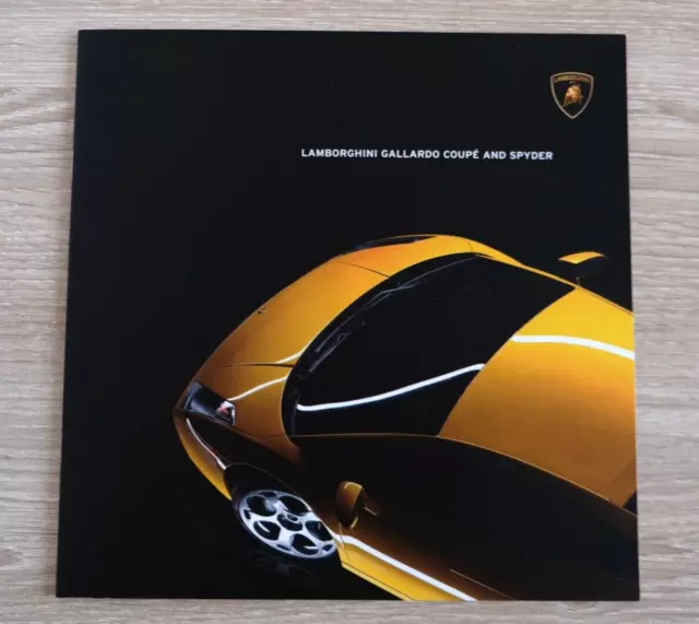 🚘 Brochure Automobile LAMBORGHINI GALLARDO COUPE SPYDER Catalogue Folder Pub