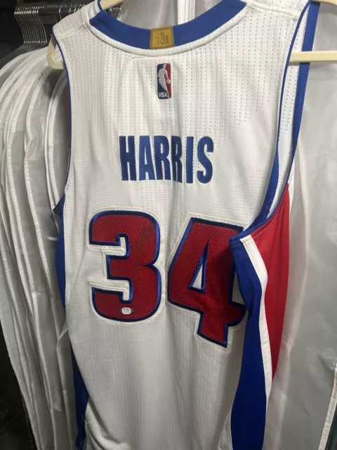 Tobias Harris Game Used And Autographed Detroit Pistons Jersey