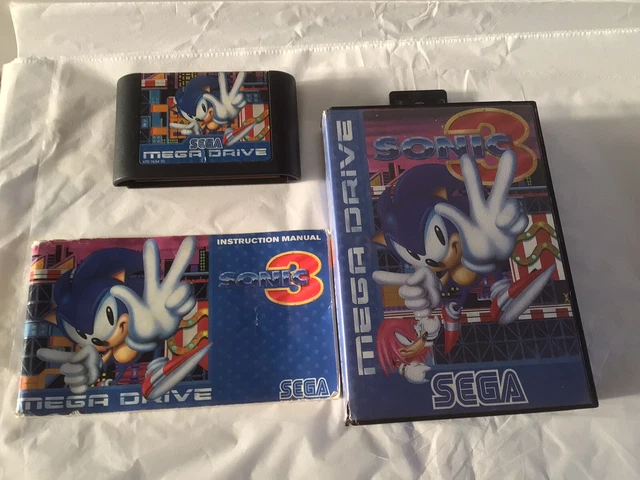 SONIC THE HEDGEHOG 3 sega mega drive Boxed With Manual 1993 Complete £ ...