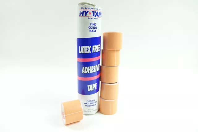 Hy-Tape Pink 2" x 5 yd (6), # 20LF - Medical Waterproof Surgical Tape