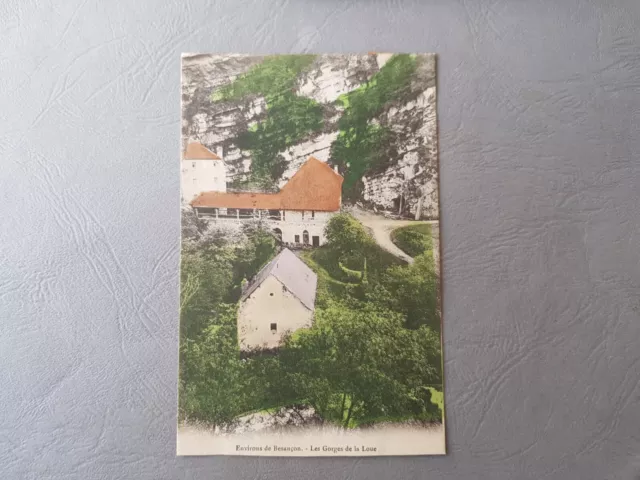 CPA / Carte postale ancienne - Environs de BESANCON - Les gorges de la loue (25)