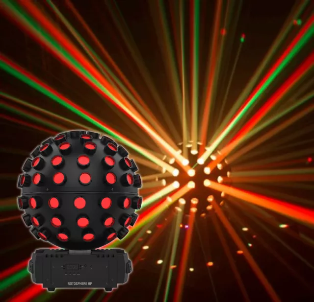 Chauvet DJ Rotosphere HP RGBW + CMYO LED DMX Rotating Mirror Ball Simulator