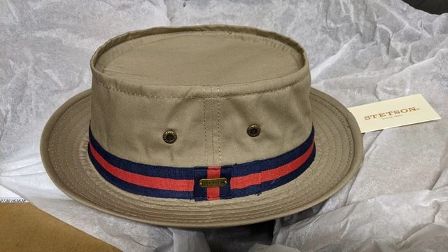 GENUINE USA STETSON Fairway Pork Pie Bucket Hat 2XL Bob Mortimer Gone ...