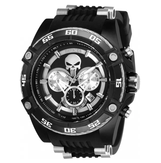INVICTA MARVEL PUNISHER Men s 52mm Limited Edition Black