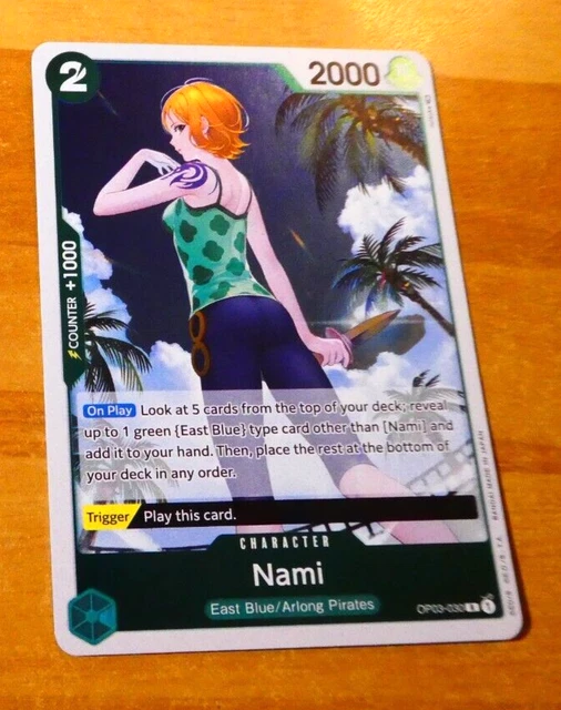 ONE PIECE PILLARS Of Strength English Card Game Holo Carte Nami Op03