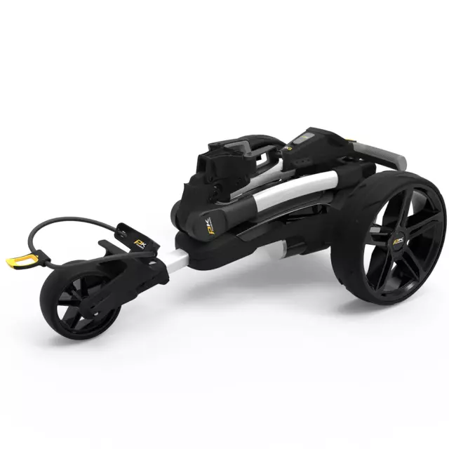 Powakaddy Fx3 White Standard Lithium Electric Golf Trolley +Free Travel Cover 2