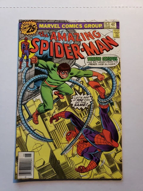 the amazing spider man 157 June 1976 doc octopus Aunt May Marvel Comics 