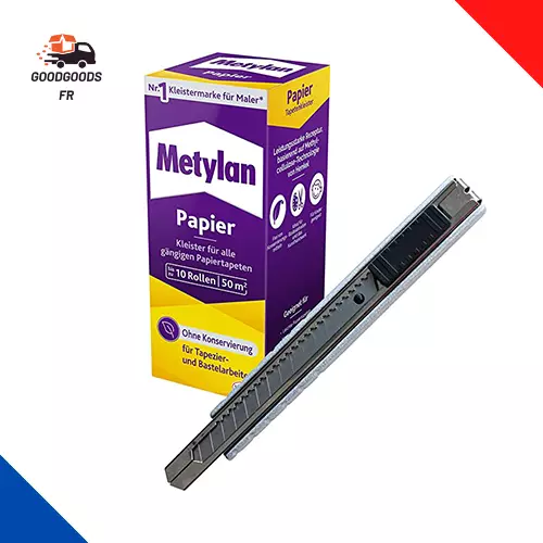 Metylan Kleister Forte Léger, Normal Et Lourd, Colle Pour Tapisser, 125G