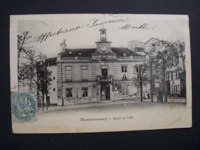 CPA  -  95  -  Montmorency  -  Hôtel de Ville  - 1904