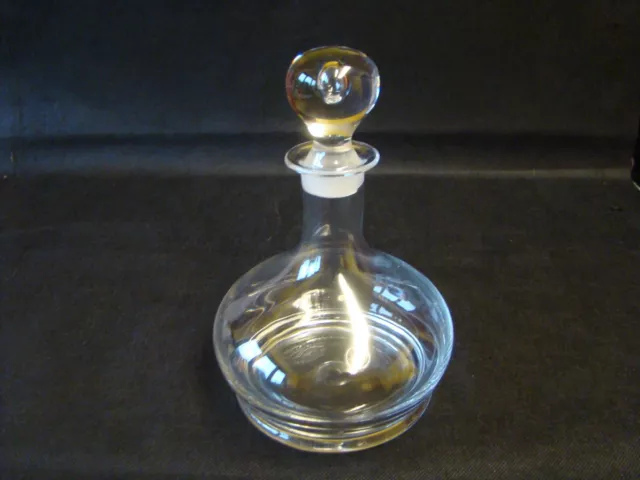 Dartington Lead Crystal Glass Ships Decanter Style With Stopper (label intact)