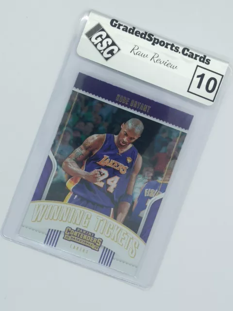 2018 Panini Contenders Winning Tickets Kobe Bryant #26, Raw Review Graded GSC 10 3