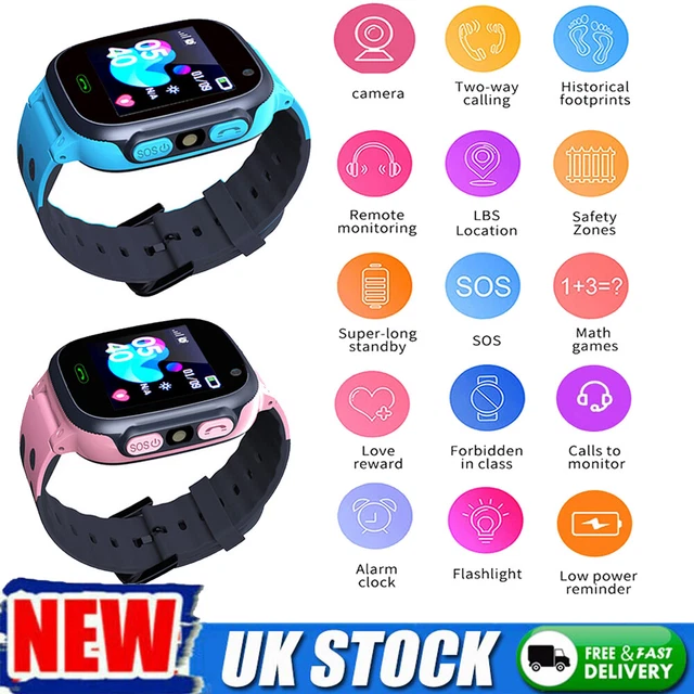 Kid Smart Watch Camera Call Game Location Alarm Clock  Smartwatch for Boys Girls