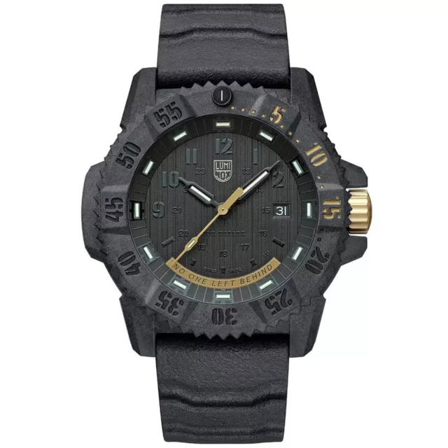 Luminox Men's Watch Master Carbon Navy Seal Black Dial Strap XS.3805.NOLB.SET