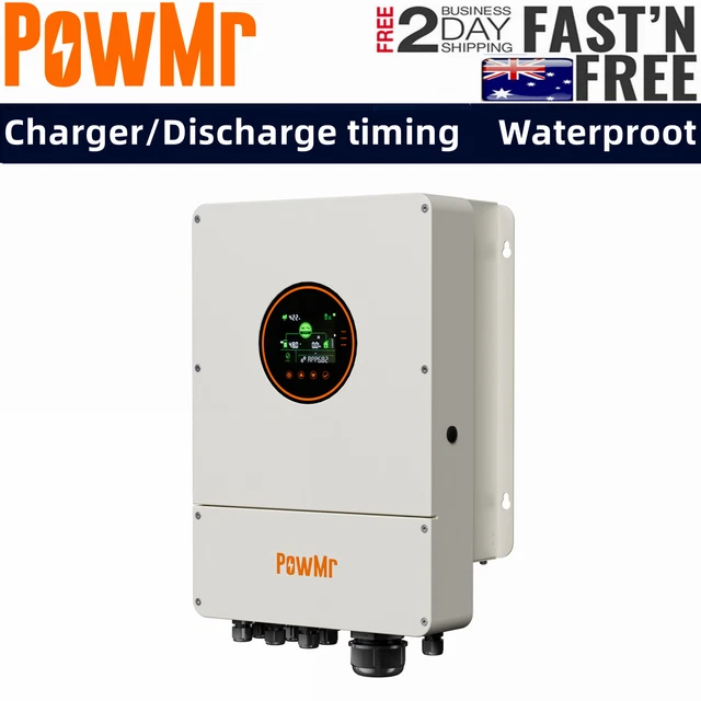 5500W HYBRID 48V 230V PowMr Solar inverter 100A MPPT Charger High ...