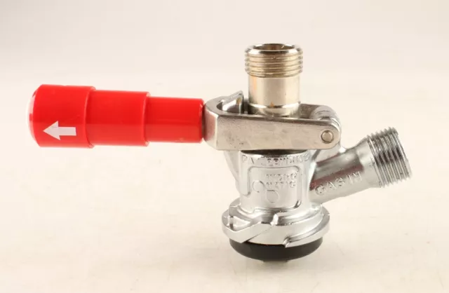 *Micro Matic Red Handle Beer Keg Coupler "D" System
