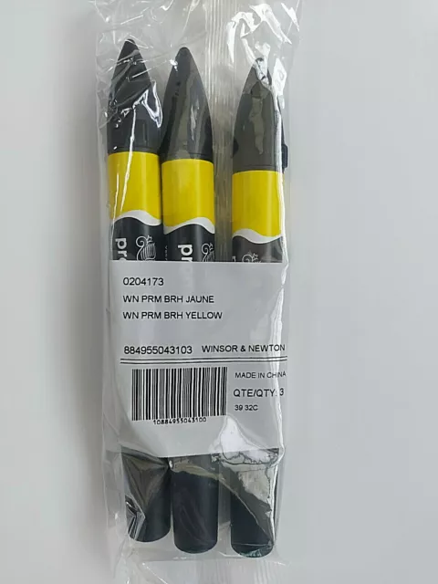 Winsor & Newton Promarker Brush 0204173 Yellow - 3 Stück