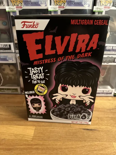 Elvira Funko Pop Cereal Mistress Of The Dark Hot Topic Exclusive Expired