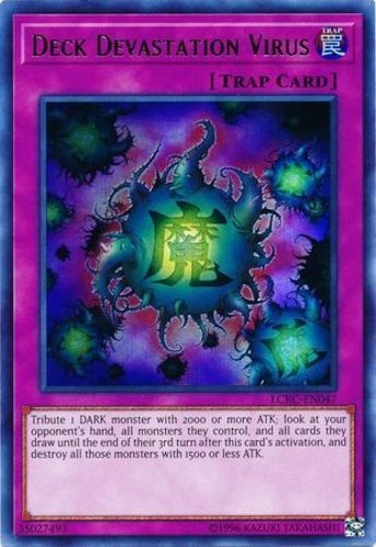 1x (M/NM) Deck Devastation Virus - LCKC-EN047 - Ultra Rare - Unlimited Edition