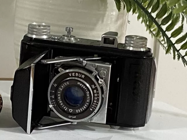 Vintage Welti I  folding 35mm film camera Meyer Optik Trioplan  2.9/50