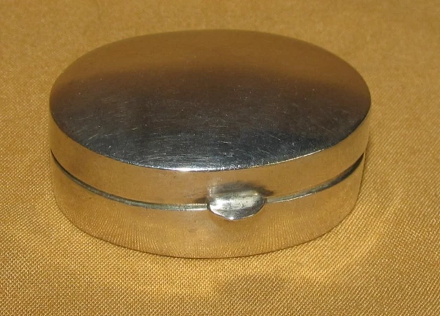 Boîte à pilules papillon dorée antique : émail peint à la main, option personnalisée - France