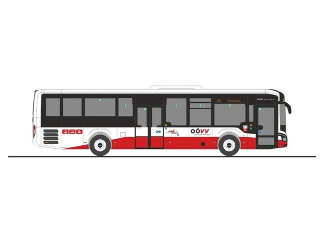 Rietze 1:87 MAN Lion S Intercity LE: Weber Transport Company