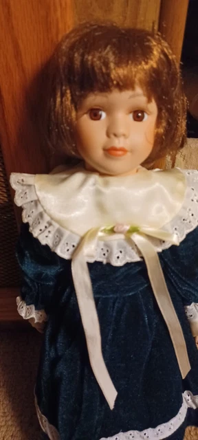 Classical Treasures Doll Collection.  16" Fine Bisque Porcelain Doll.