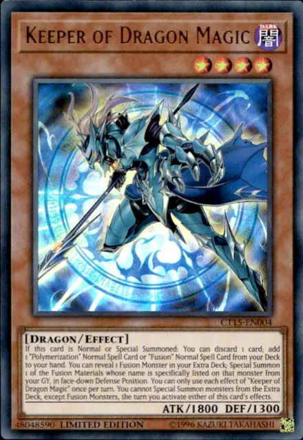 KEEPER OF DRAGON MAGIC CT15-EN004 ULTRA RARE LIMITED ED YuGiOh