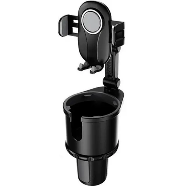 Car Mount Cup Holder Cradle Stand Bracket for Cell Phone 360° Swivel Adjustable