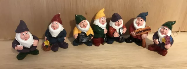 Latex Mould Mold 7 Gnomes Perfect For Flower Pot Decor Fairy Gardens